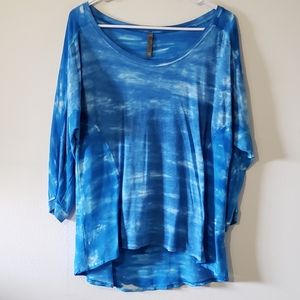 XCVI Blue Tunic Top